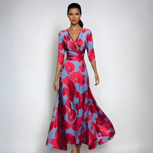 Aashild™ | Elegant blomstrete maxikjole