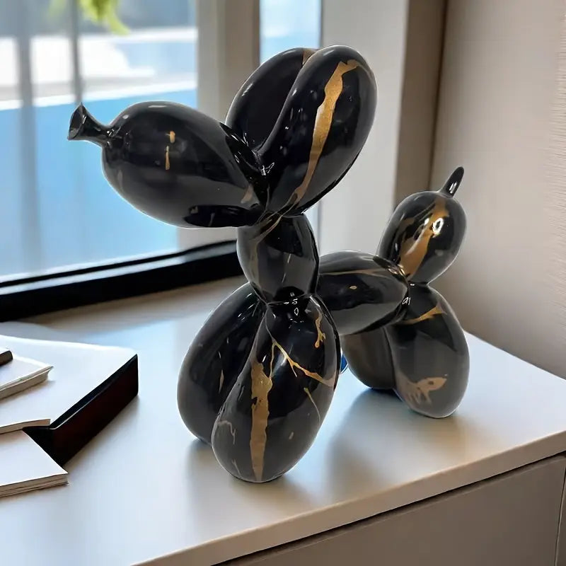 Balder™ | Moderne Svart-Gull Skulptur