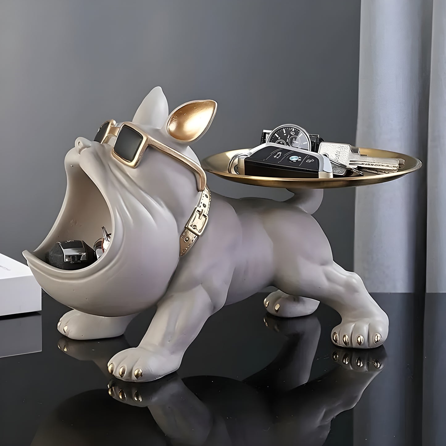 Bulldog™ | Fransk Bulldog Figur med Oppbevaring
