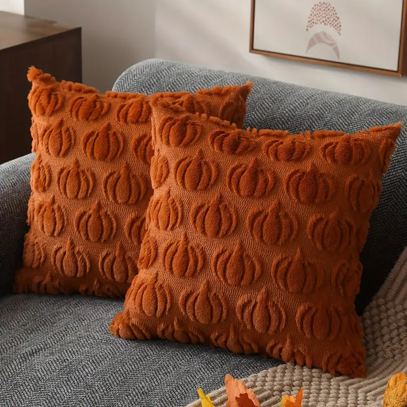 Pumpkin™ | Oransje og Gule Gresskar Putetrekk – 45 × 45 cm