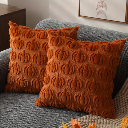 Pumpkin™ | Oransje og Gule Gresskar Putetrekk – 45 × 45 cm